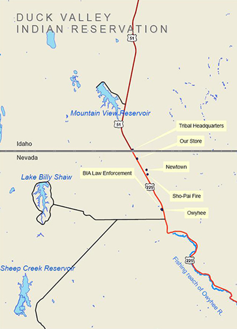 map of duck valley indian reservation        <h3 class=